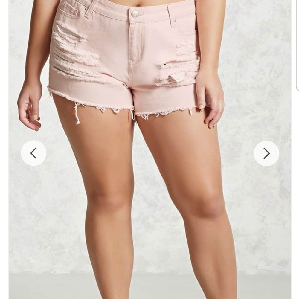 Distressed shorts